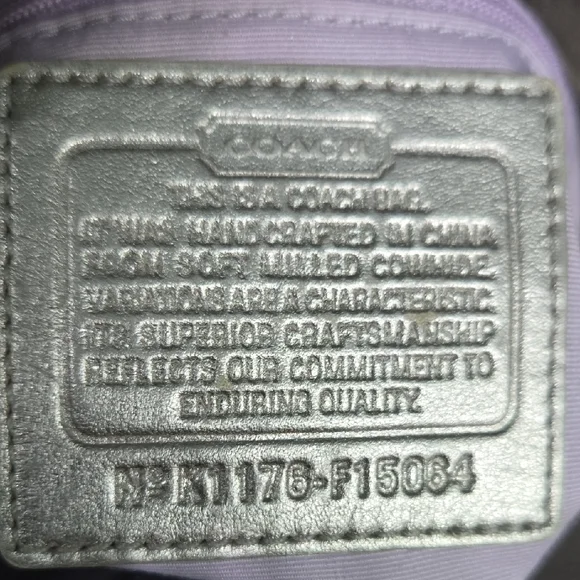 Coach Silver Pebbled Leather Duffle Hobo Bag - Picture 8 of 16